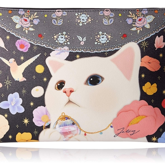 Jetoy Handbags - RARE Japanese Jetoy Choo Choo Cat clutch